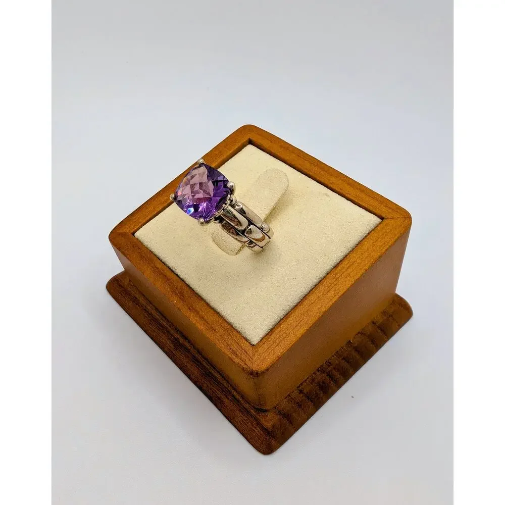 JAI by John Hardy Amethyst and Sterling Silver Ring Size 6